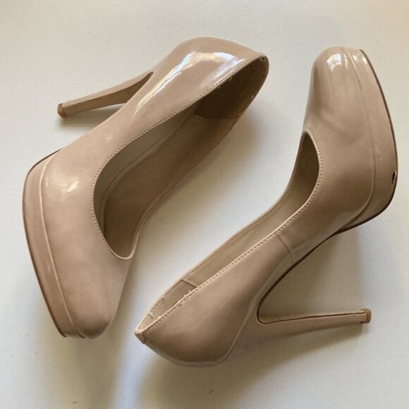 π β¨ Aldo Nude Patent Leather Platform Stiletto Heels | Size 38 - Picture 4 of 12